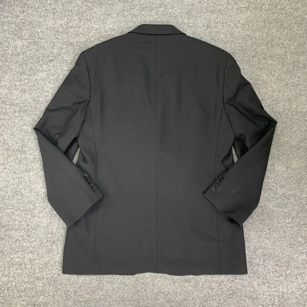 Vintage Brooks Brothers‎ Blazer Mens 42 Black Single Breasted 3 Button Wool